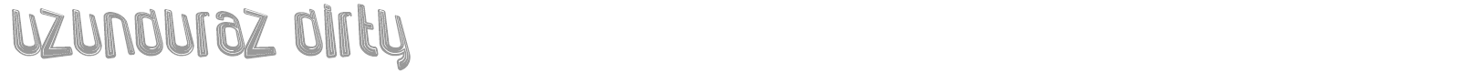 Uzunduraz Dirty font preview
